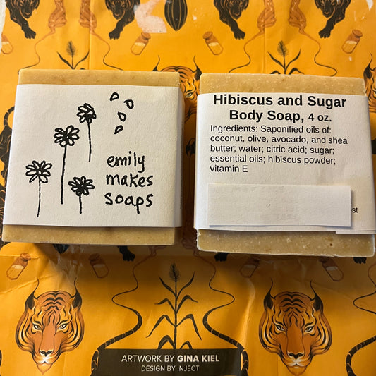 Hibiscus and Sugar Body Soap